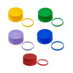 Kolorowe zakrętki i pierścienie wylewowe z PP - 2-3066 - zakretki-i-pierscienie-wylewowe-z-pp - zielone - gl-45 - 10-szt