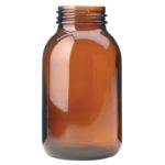 Butelki gwintowane z szeroką szyjką - oranżowe - bez zakrętek - o poj. 50 ml - 1 l - 2-1484 - butelka-gwintowana-z-szeroka-szyjka-oranzowa-bez-zakretki - 1000-ml - 103-x-180-mm - 68-mm