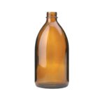 Butelki gwintowane z wąską szyjką - oranżowe - bez zakrętek - o poj. 50 ml - 1 l - 2-1464 - butelka-gwintowana-z-waska-szyjka-oranzowa-bez-zakretki - 500-ml - 76-x-177-mm - 25-mm