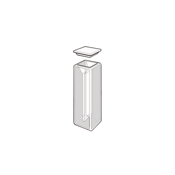 Kuwety spektrofotometryczne ze specjalnego szkła optycznego - b-0523 - kuweta-mikro-ze-specjalnego-szkla-optycznego - 07-ml - 10-mm - z-plaska-pokrywka - 18-sog-10