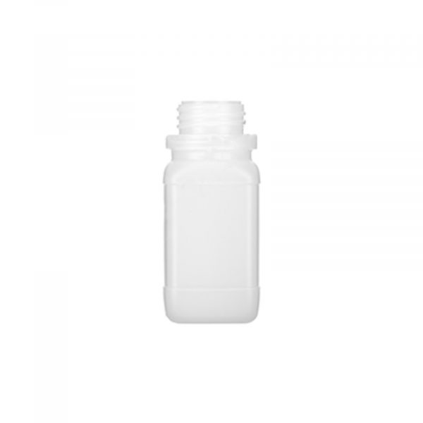 Butla kwadratowa z HDPE poj. 100 ml kolor mleczny