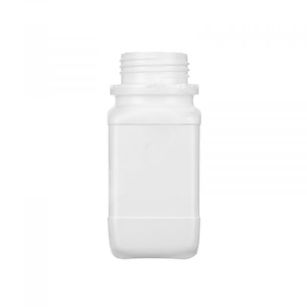 Butla kwadratowa z HDPE poj. 250 ml kolor biały