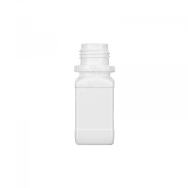Butla kwadratowa z HDPE poj. 50 ml kolor biały