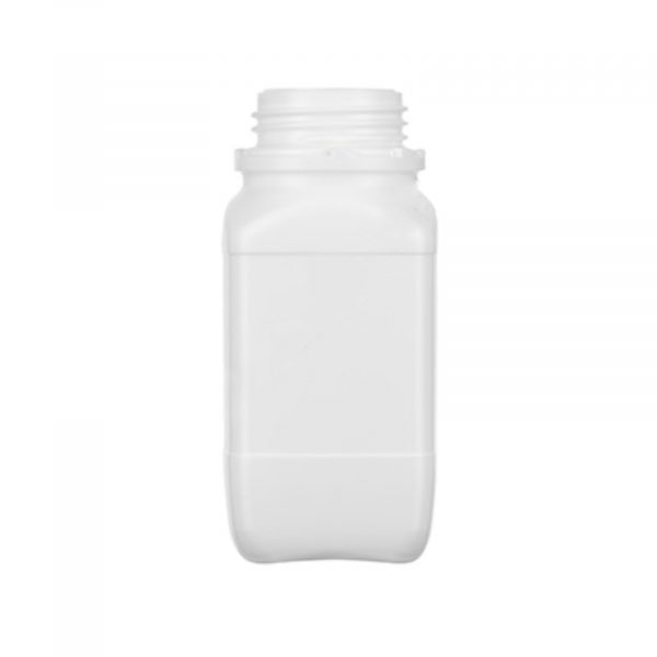 Butla kwadratowa z HDPE poj. 500 ml kolor biały