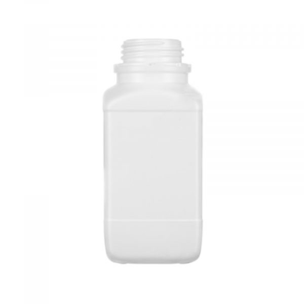Butla kwadratowa z HDPE poj. 750 ml kolor biały