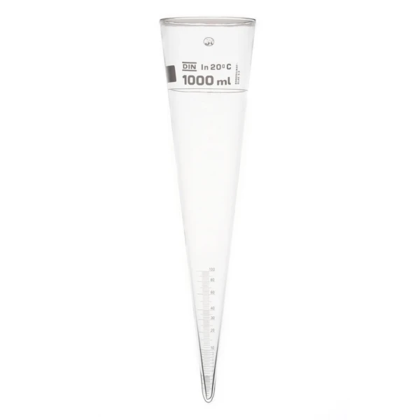 Stożki sedymentacyjne - e-1478 - stozek-sedymentacyjny-ze-szkla - 0-100-ml-oznaczenie-przy-1-l