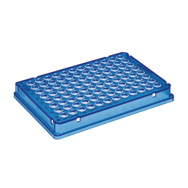 Płytki twin.tec PCR 96 typ skirted 96 dołków skirted niski 150 µl niebieskie Eppendorf - 04