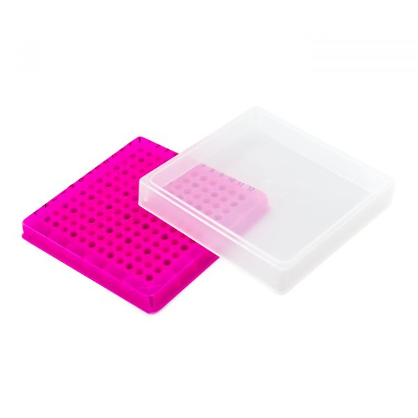 Pudełka Kryobox A4 - PCR - różowy 01