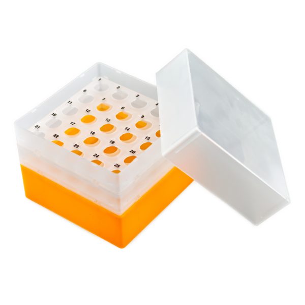 Pudełko na probówki Falcon 15 ml pomarańczowy 11-1