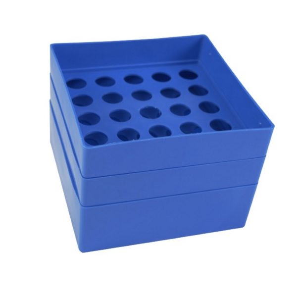 Pudełko na probówki 15 ml niebieski