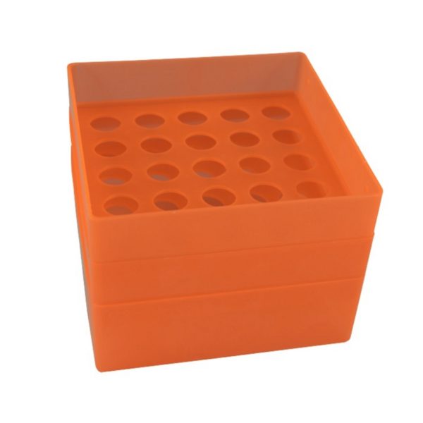 Pudełko na probówki 15 ml pomarańczowy