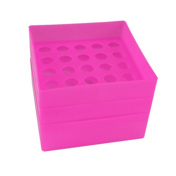 Pudełko na probówki 15 ml różowy