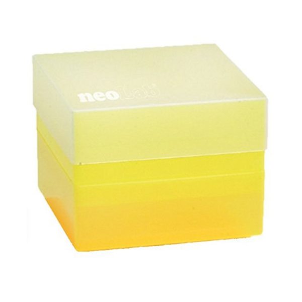 Pudełko na probówki 50 ml żółty
