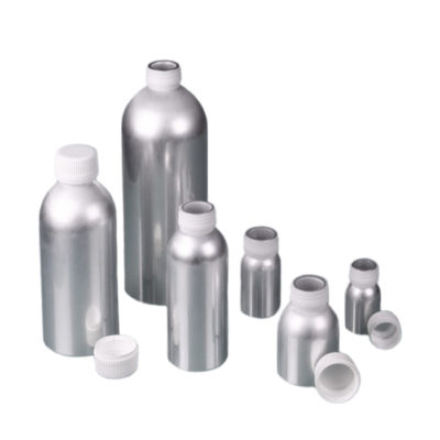 Aluminiowe butelki z zakrętkami z PP - o poj. 30 ml - 1,2 l