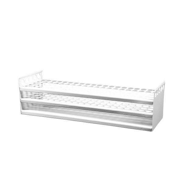 Blaszane statywy do probówek - b-7321 - blaszany-statyw-do-probowek - stal-lakierowana - 19-mm - 5-x-20 - 100-miejsc - 140-90-mm