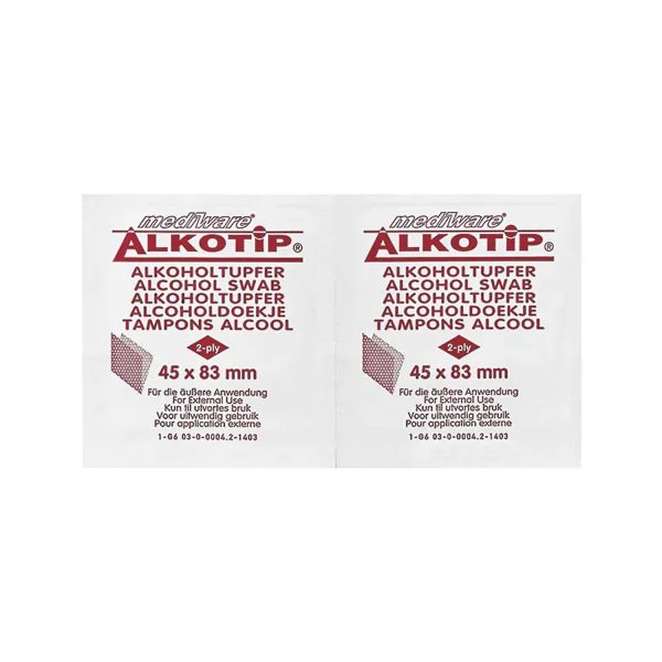 Chusteczki czyszczące Alkotip® - z mikrowłókien, nasączone alkoholem