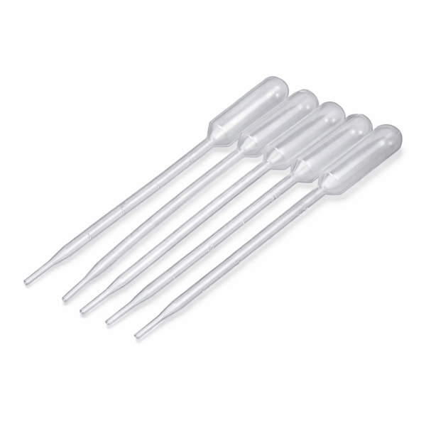 Pipety Pasteura - o poj. 1 ml + pojemność bańki ssącej 4 ml