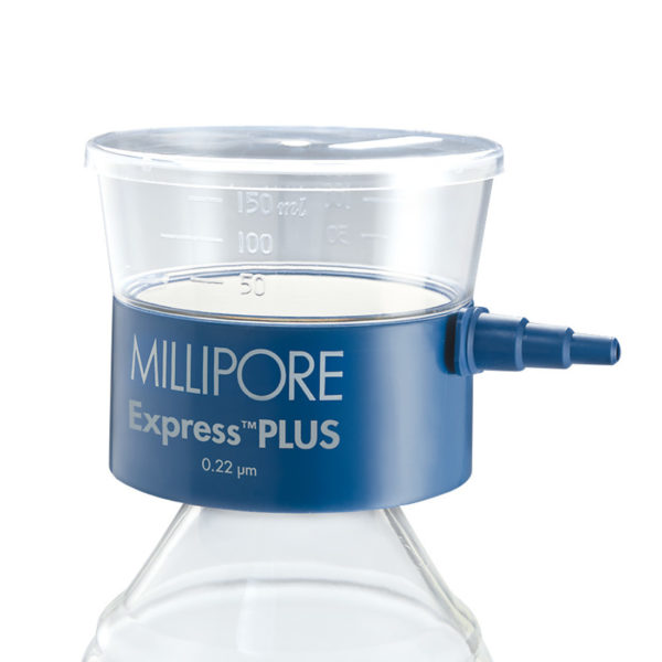 Nakręcane na butelkę filtry próżniowe Steritop MILLIPORE Express PLUS z membraną z PES-2