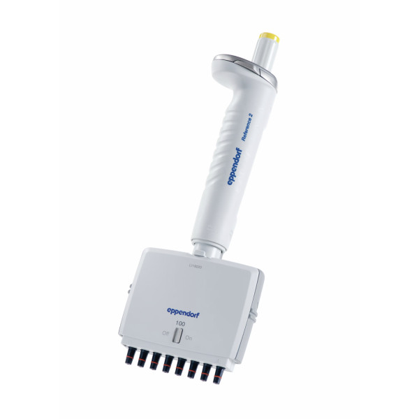 Pipety 8-kanałowe Eppendorf Reference® 2 - k-5262 - pipeta-reference-2-regulowana-poj-8-kanalowa - 8-kanalowa - 10-100-%c2%b5l - zolty - 4926-000-034