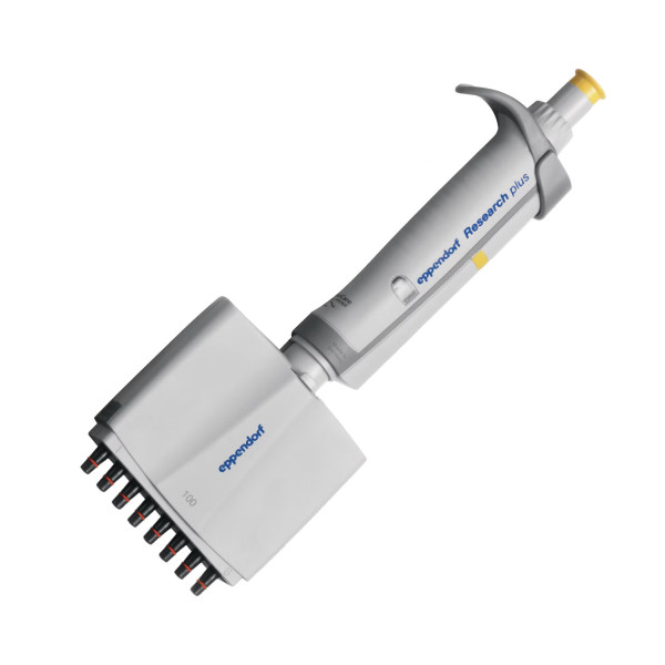 Pipety 8-kanałowe Eppendorf Research® plus - k-5462 - pipeta-research-plus-8-kanalowa - 8-kanalowa - 10-100-%c2%b5l - zolty - 3125-000-036