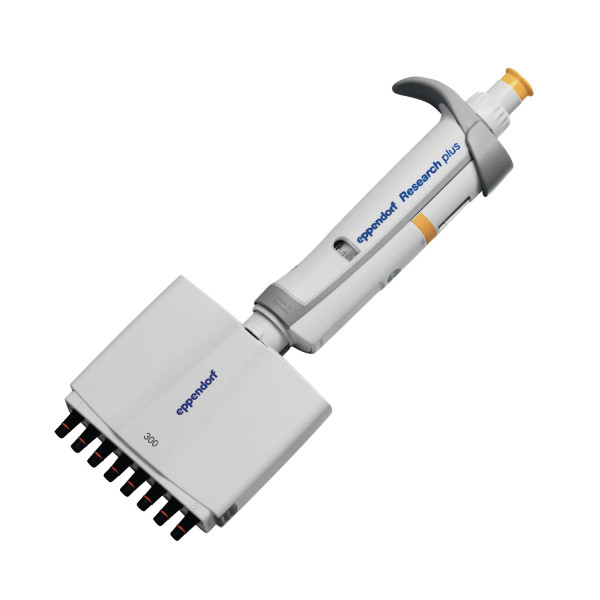 Pipety 8-kanałowe Eppendorf Research® plus - k-5463 - pipeta-research-plus-8-kanalowa - 8-kanalowa - 30-300-%c2%b5l - pomaranczowy - 3125-000-052