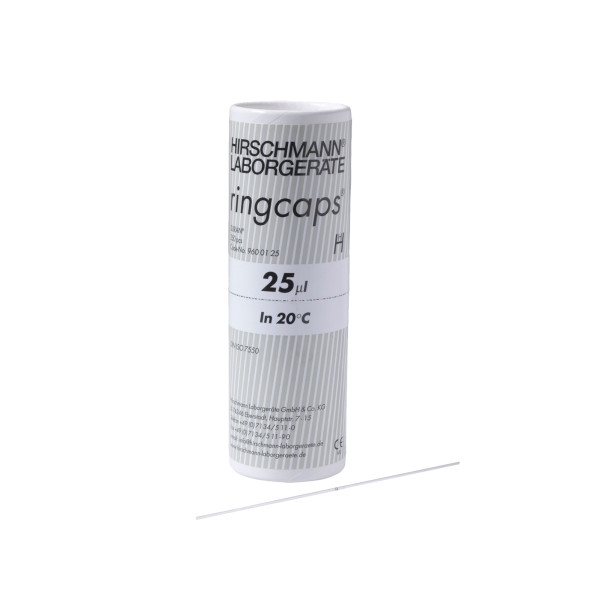 Kapilary szklane z cechą pierścieniową - 1-7303 - pipety-kapilarne - 25-%c2%b5l - 250-szt