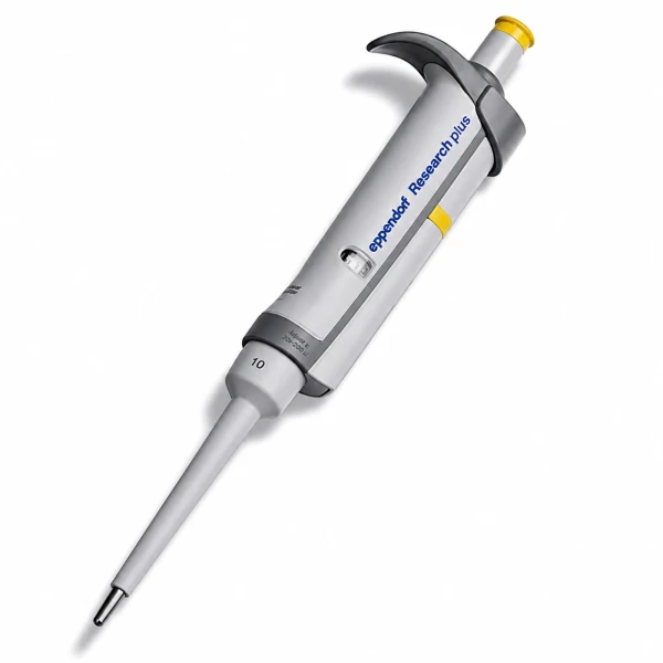 Pipety jednokanałowe Eppendorf Research® plus, stała pojemność - k-5418 - pipeta-research-plus-stala-poj - 10-%ce%bcl - zolty - 3124-000-024