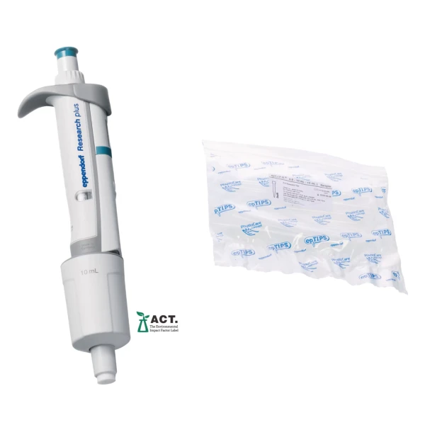 Pipety jednokanałowe Eppendorf Research® plus - regulowana pojemność - k-5441 - pipeta-research-plus-2 - 1000-10000-%ce%bcl - turkusowy - 3123-000-080