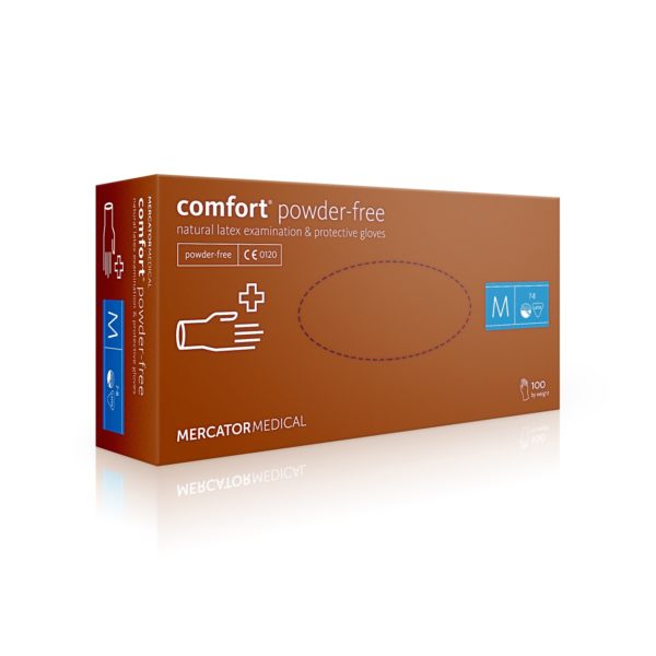 Rękawice lateksowe comfort powder-free - bezpudrowe - 1
