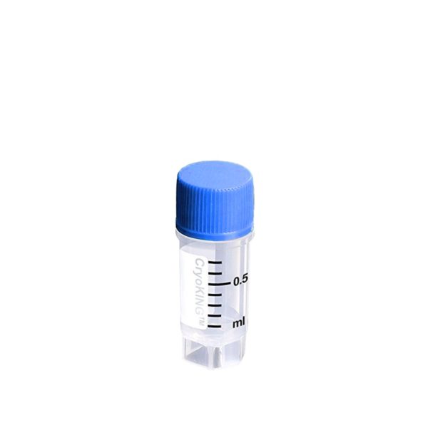Krioprobówki z PP z zakrętką z gwintem zewnętrznym - sterylne - poj. 0,5-1,5 ml - B-0863