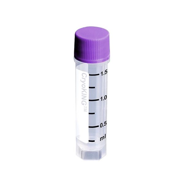 Krioprobówki z PP z zakrętką z gwintem zewnętrznym - sterylne - poj. 0,5-1,5 ml - B-0885
