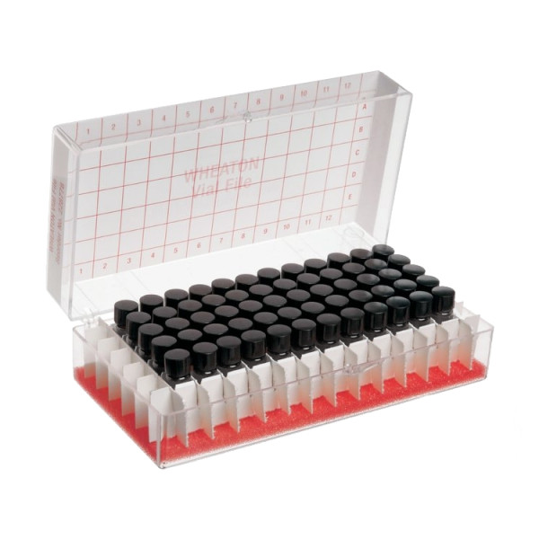 Fiolki Wheaton - przezroczyste - 1,5 ml i 2 ml - w pudełku - 9-0172 - fiolki-wheaton - bezbarwne - 2-ml - 12-x-38-mm - bez-otworu - guma-14b - 8-425 - 60-szt