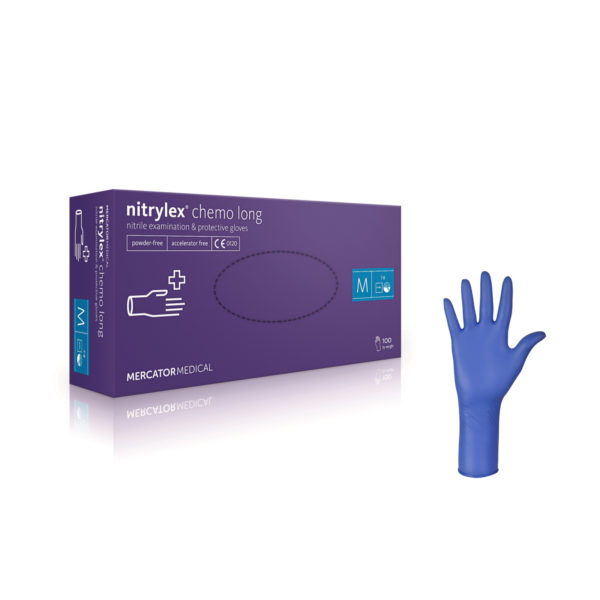 Rękawice nitrylowe nitrylex® beFree long - bezpudrowe