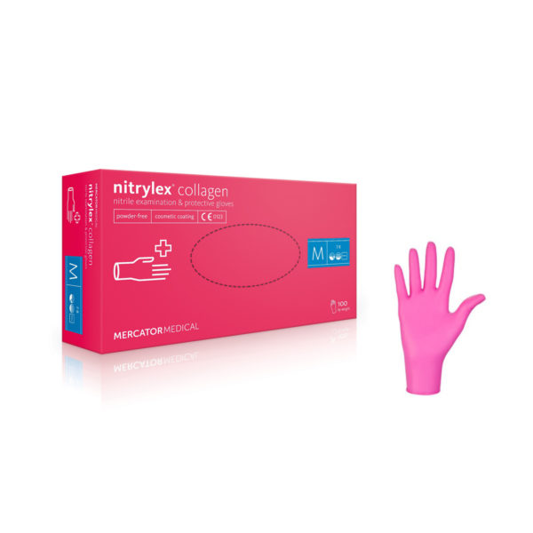 Rękawice nitrylowe nitrylex® collagen - bezpudrowe