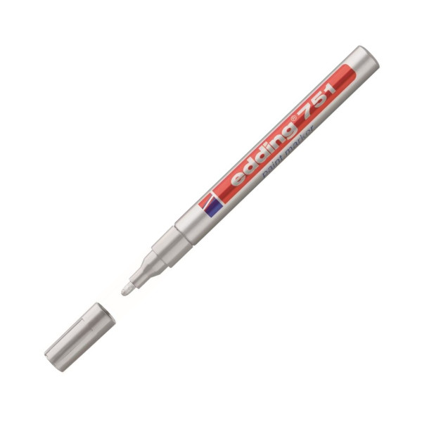 Markery olejowe Edding 751 - b-1718 - marker-olejowy-edding-751 - srebrny - 1-2-mm