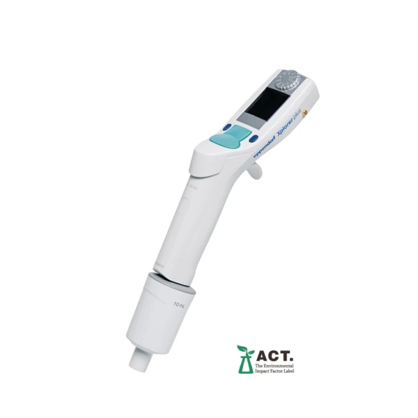 Pipety elektroniczne Eppendorf Xplorer® plus, jednokanałowe, regulowana pojemność - k-7209 - pipeta-xplorer-plus - 05-10-ml - turkusowy - 4861-000-759