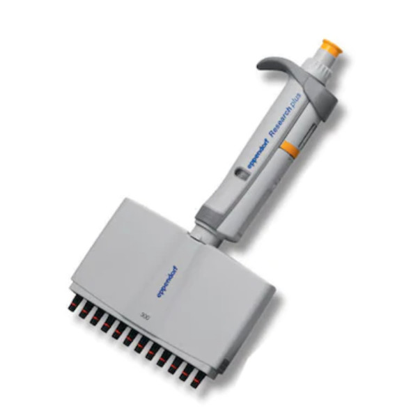 Pipety 12-kanałowe Eppendorf Research® plus - k-5473 - pipeta-research-plus-12-kanalowa - 12-kanalowa - 30-300-%c2%b5l - pomaranczowy - 3125-000-060