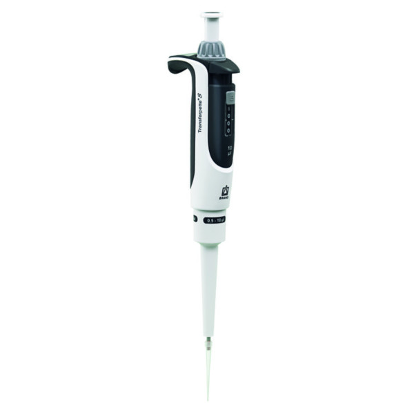 Pipety jednokanałowe Transferpette® S - zmienna pojemność - k-2123 - pipeta-transferpette-s - d-10 - szary - 05-10-%ce%bcl - 001-%c2%b5l - 705870