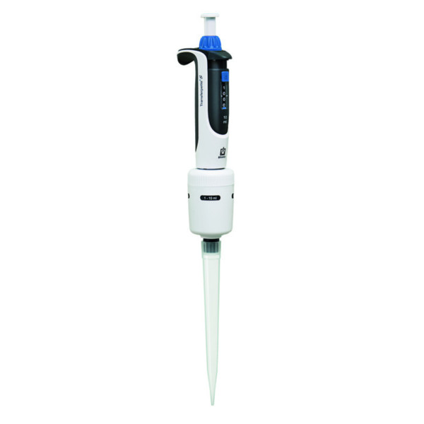 Pipety jednokanałowe Transferpette® S - zmienna pojemność - k-2130 - pipeta-transferpette-s - d-10000 - niebieski - 1000-10000-%ce%bcl - 10-%c2%b5l - 705884