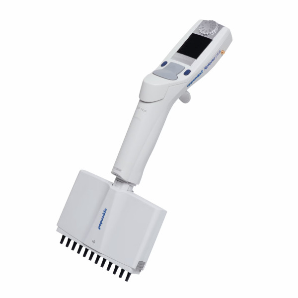 Pipety elektroniczne Eppendorf Xplorer®plus, 12-kanałowe - k-7241 - pipeta-xplorer-plus-12-kanalowa - 05-10-%c2%b5l - szary - 4861-000-775