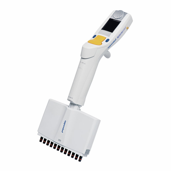 Pipety elektroniczne Eppendorf Xplorer®plus, 12-kanałowe - k-7243 - pipeta-xplorer-plus-12-kanalowa - 15-300-%c2%b5l - pomaranczowy - 4861-000-813