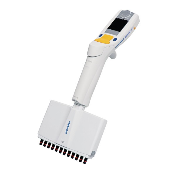 Pipety elektroniczne Eppendorf Xplorer®plus, 12-kanałowe - k-7242 - pipeta-xplorer-plus-12-kanalowa - 5-100-%c2%b5l - zolty - 4861-000-791