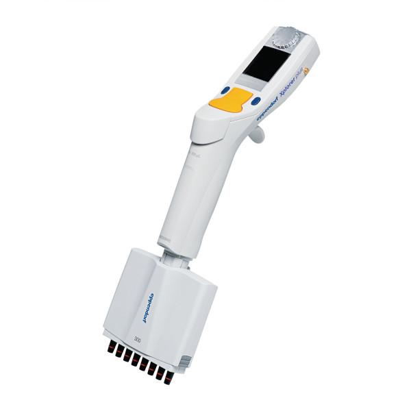 Pipety elektroniczne Eppendorf Xplorer® plus, 8-kanałowe - k-7223 - pipeta-xplorer-plus-8-kanalowa - 15-300-%c2%b5l - pomaranczowy - 4861-000-805