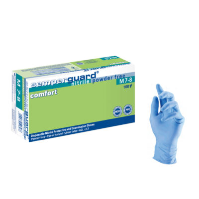Rękawice nitrylowe Semperguard® Nitrile Comfort - bezpudrowe