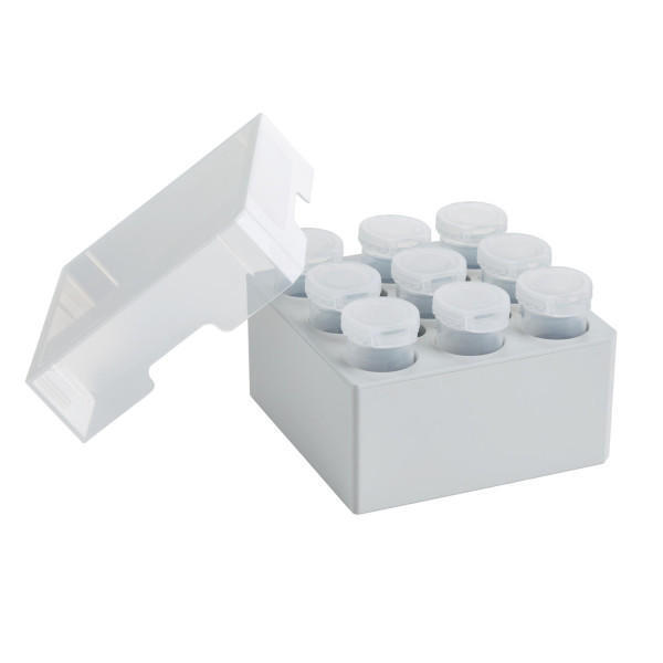 Kriopudełka Eppendorf Storage Boxes - k-0788 - kriopudelka-eppendorf-storage-box - 3-x-3 - 25-ml - 89-mm - 0030-140-729 - 2-szt