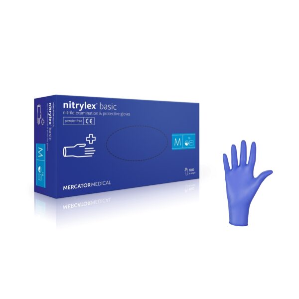 Rękawice nitrylowe nitrylex® basic - bezpudrowe - 0