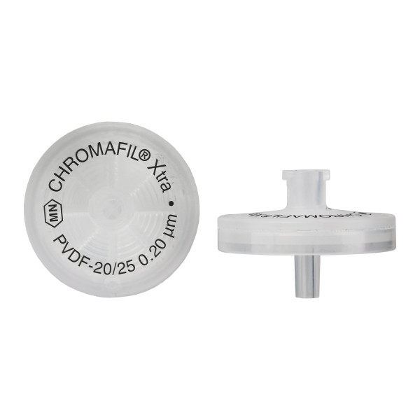 Filtry strzykawkowe Chromafil z membraną z PVDF - m-3218 - filtry-strzykawkowe-chromafil-xtra - pvdf-20-25 - 020-%ce%bcm - 25-mm - bezbarwny - niesterylny - 100-szt