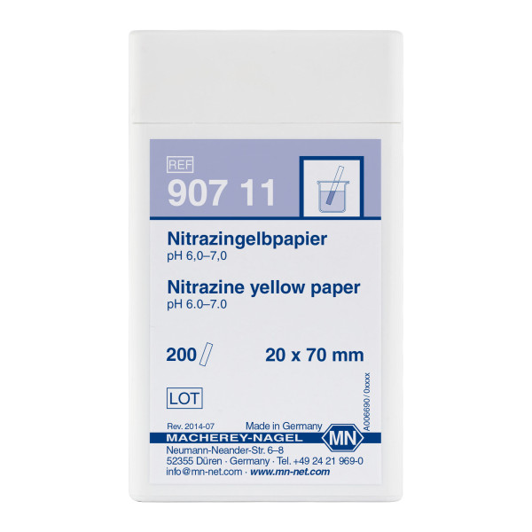 Papierki wskaźnikowe bez skali barw - m-3505 - papierki-nitrazynowe-zolte - ph-60-70 - zolty-niebieski - pudelko - 8559 - 200-szt