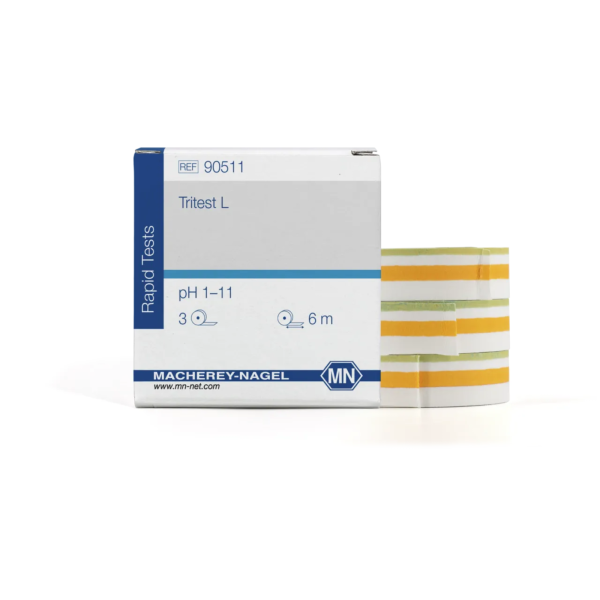 Papierki wskaźnikowe Tritest - m-3411 - papierki-wskaznikowe-tritest - ph-1-11 - 1-ph - opak-uzupelniajace - 14-mm - 3-x-6-m