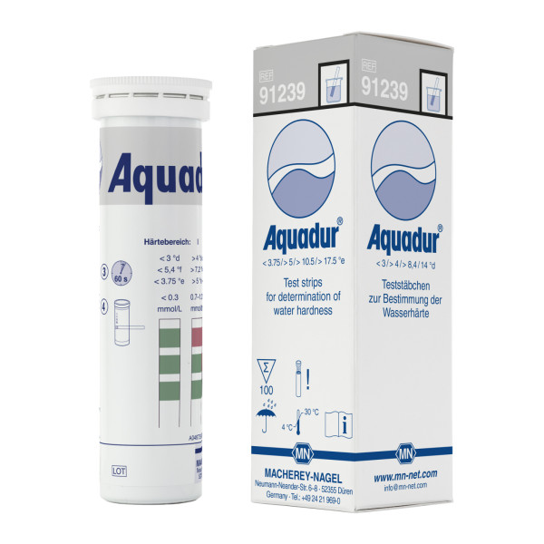 Paski wskaźnikowe Aquadur® - do pomiaru twardości wody - m-3550 - paski-wskaznikowe-aquadur - 4-14 - pudelko - 100-szt